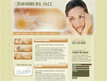 Tablet Screenshot of kisnerplasticsurgery.com